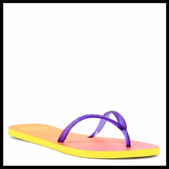 HAVAIANAS OMBRÉ PRINT SLIDES FLIP FLOPS SANDAL A3C - Picture 7 of 8